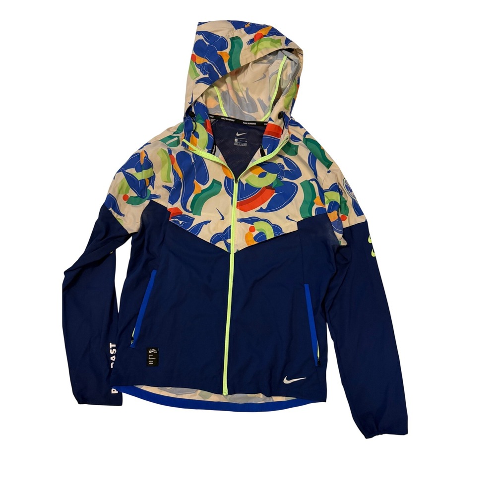Nike AIR Kelly Anna London Windrunner Running Jacket Navy Multi CZ9184-451 Small